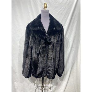 dark ranch mink jacket bomber (81200)